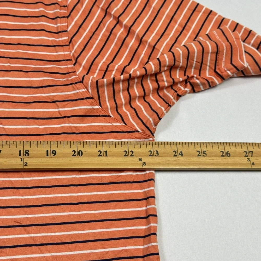 Masters Augusta National Golf Shop Polo Shirt Mens Large Orange Striped - Picture 9 of 11